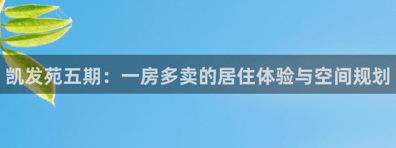 摩登7软件：凯发苑五期：一房多卖的居住体验与空间规划